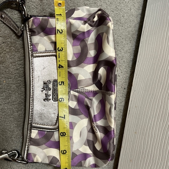 Coach 43315 Madison Sabrina Scarf Print Optic Chainlink Mini Shoulder Bag - Picture 12 of 13